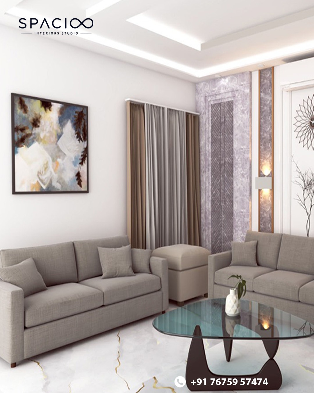 Living room interior project