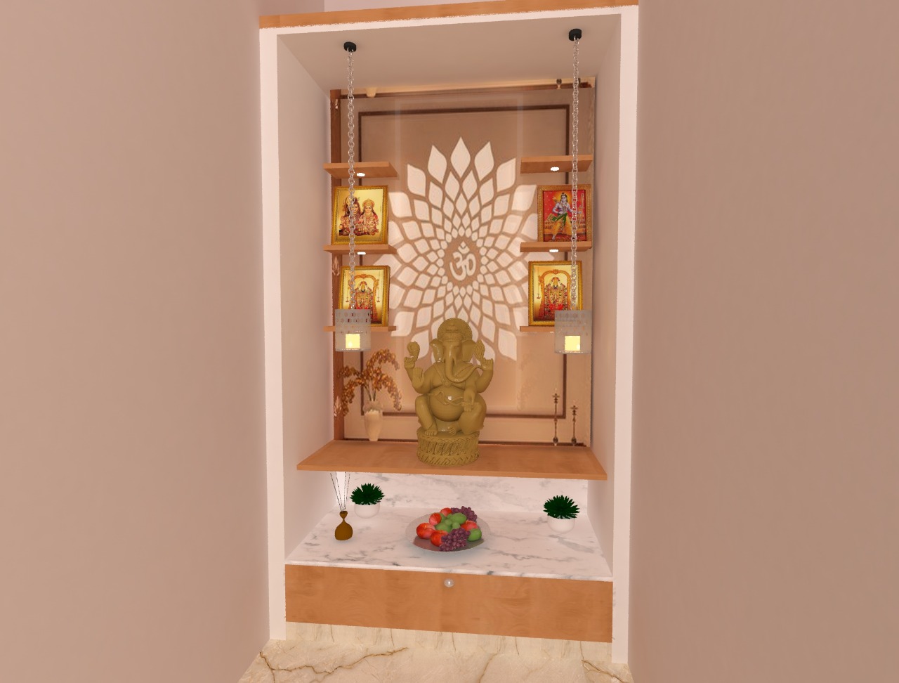 Pooja mandir design project