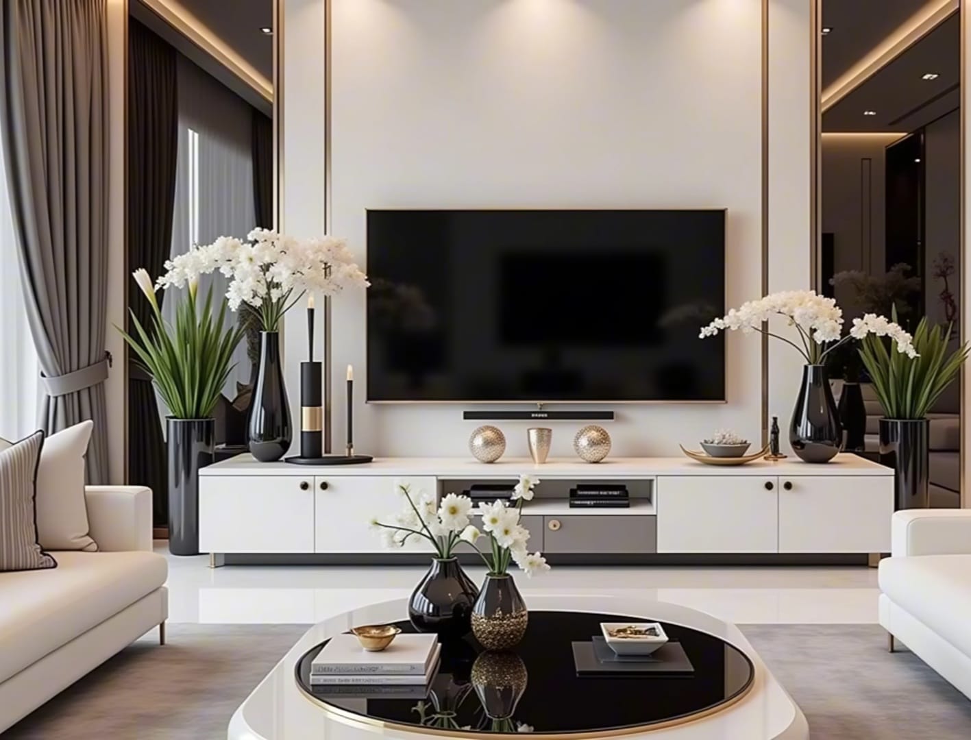 Modern TV unit interior