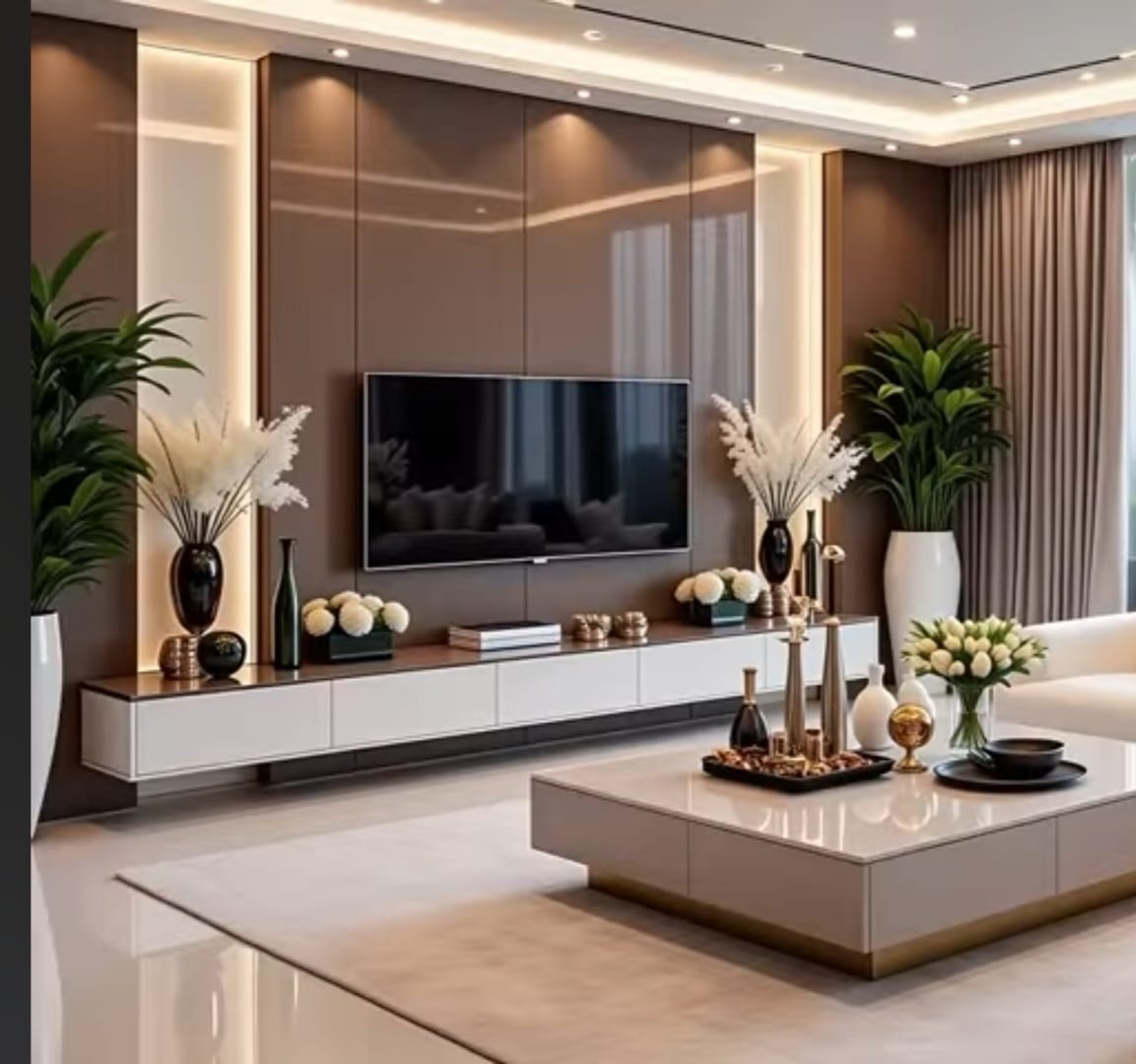 TV unit storage design