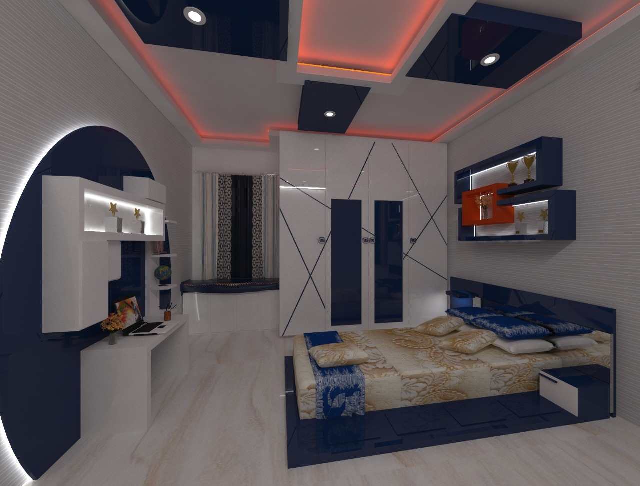 Wardrobe interior design project